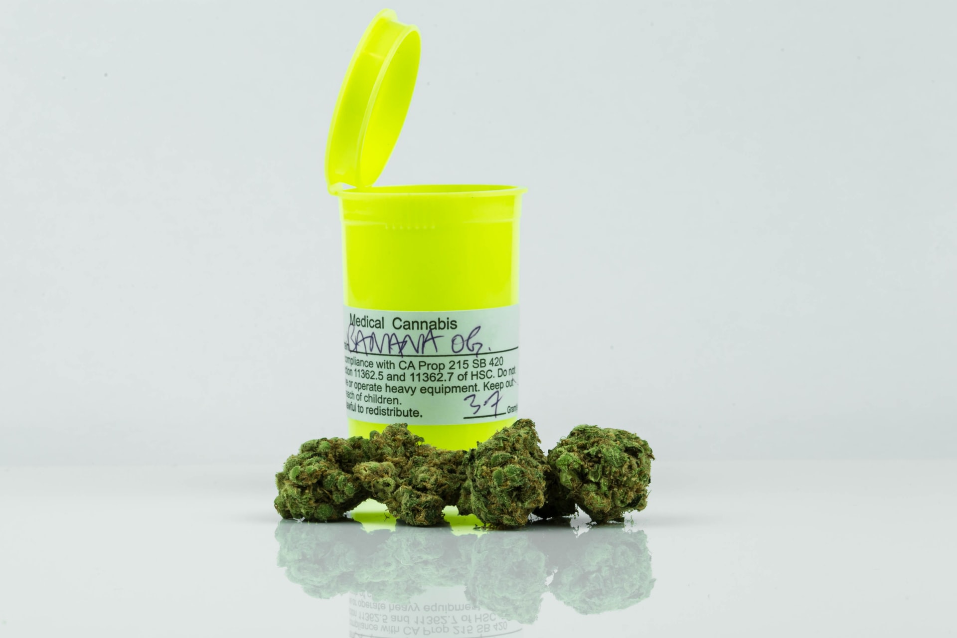 Medicinal cannabis prescription bottle