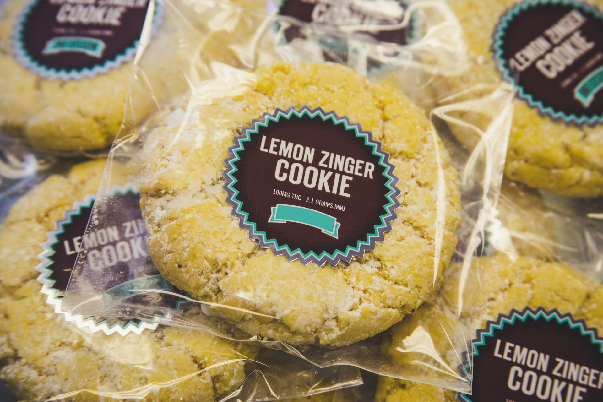 cannabis cookies in wrappers